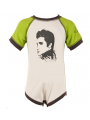 Elvis vauvanbody vauvanbody vihreä/valkoinen – organic cotton