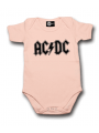 AC/DC vauvanbody Rocker Logo vaaleanpunainen – heavy vauvanbodys