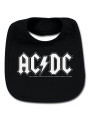 AC/DC Rock ruokalappu logo valkoinen