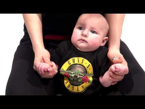 vauvan lahjasettiti Guns n' Roses t-paitaa vauvan- & Loud & Proud pipo