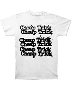 Cheap Trick lapsetti/taapero t-paitaa - paitaa Stacked Logo valkoinen