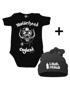 vauvan lahjasettiti Motörhead vauvanbody vauvan- & Loud & Proud pipo