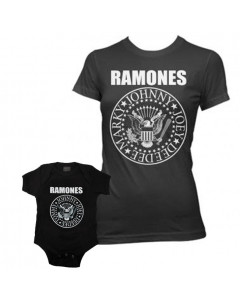 Rock-duosettiit Ramones äidille's t-paitaa & Ramones vauvanbody 