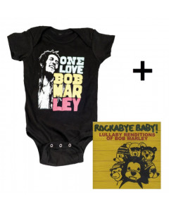 lahjasettiti Bob Marley vauvanbody Smile & Bob Marley CD