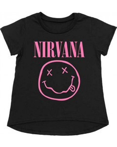 Nirvana taapero t-paitaa Smiley vaaleanpunainen
